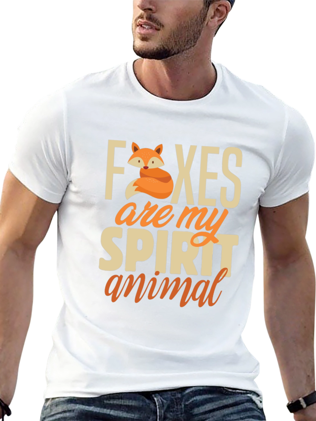 Fox Spirit Animal T-Shirt - Cute Graphic Tee