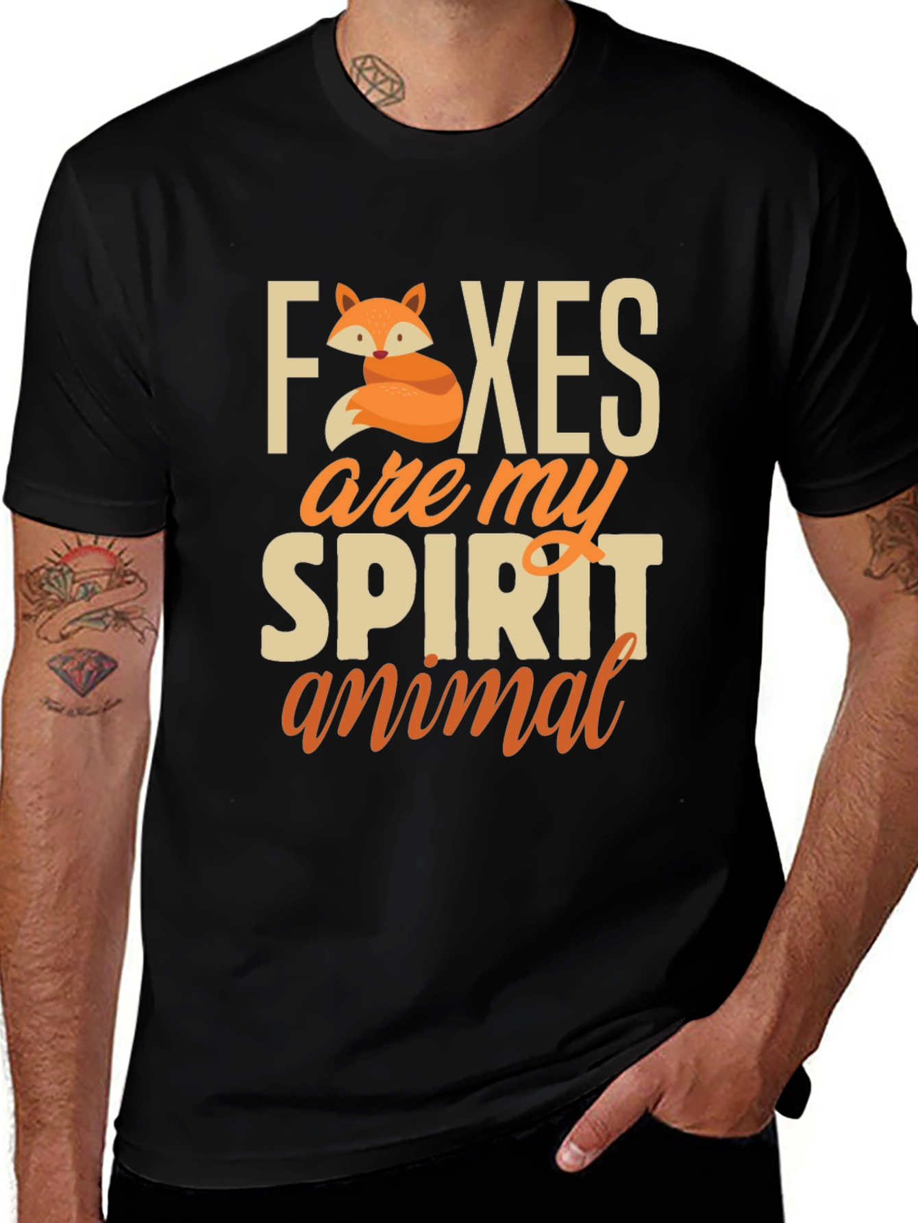 Fox Spirit Animal T-Shirt - Cute Graphic Tee