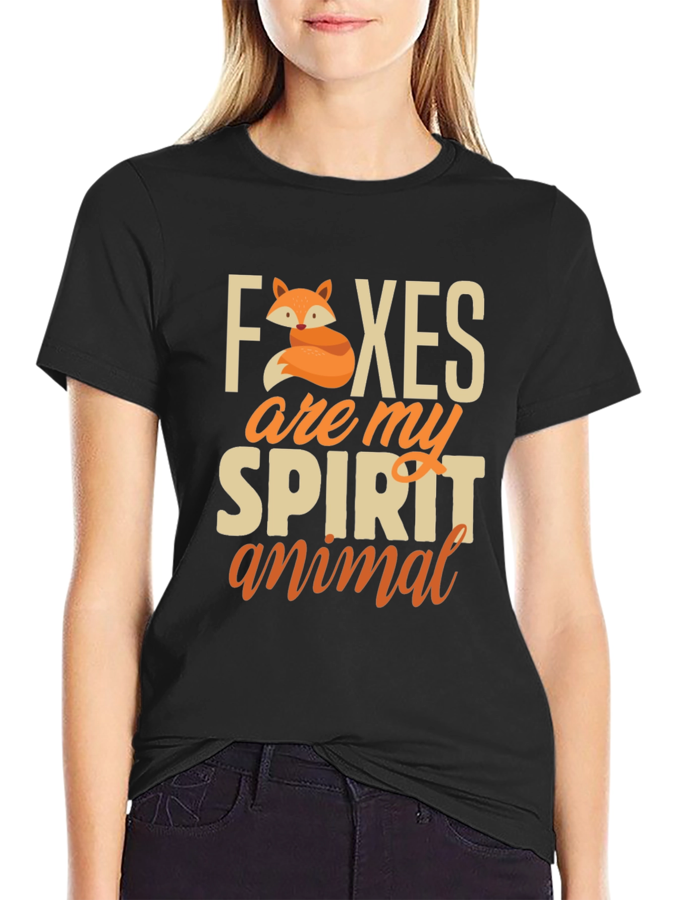 Fox Spirit Animal T-Shirt - Cute Graphic Tee