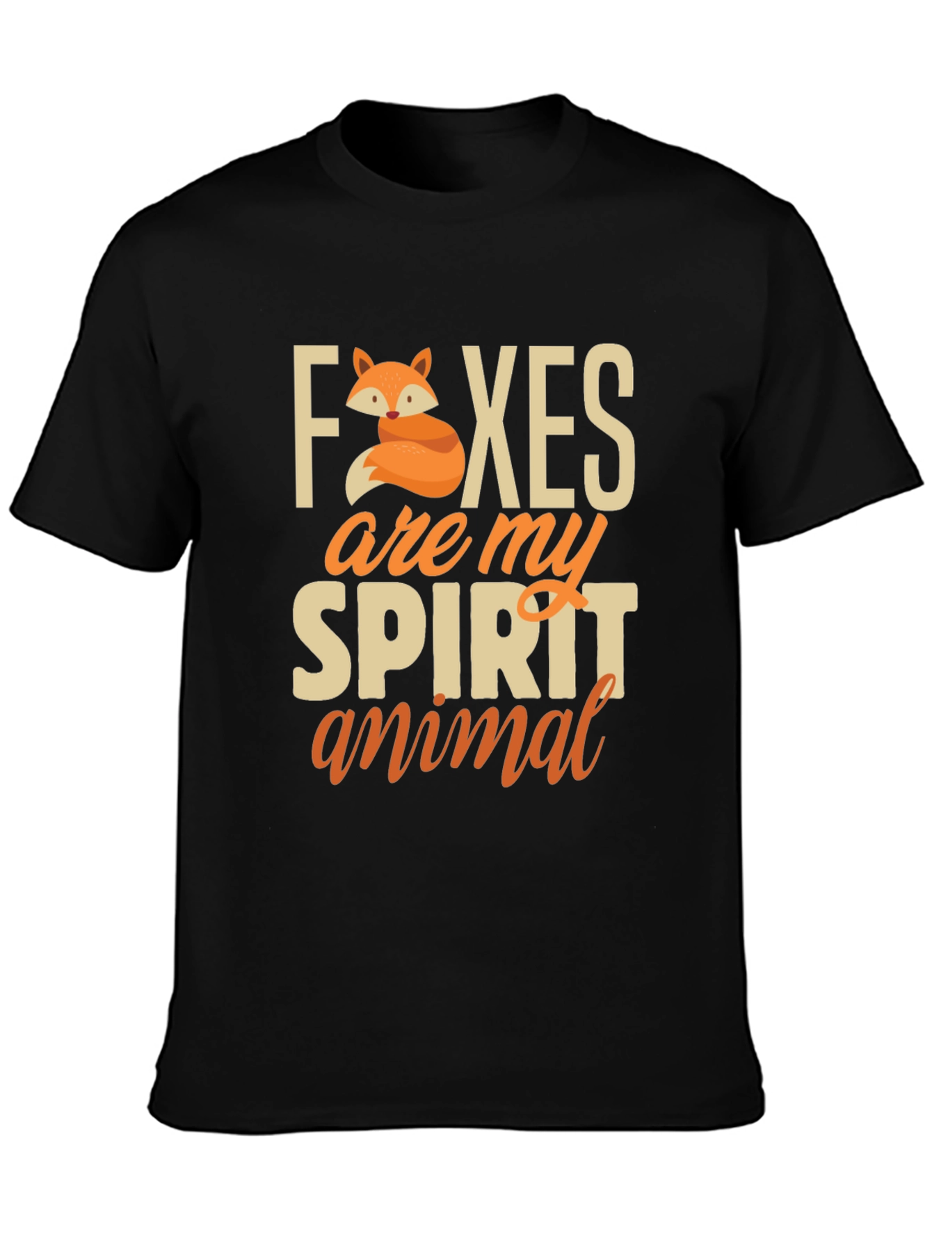 Fox Spirit Animal T-Shirt - Cute Graphic Tee