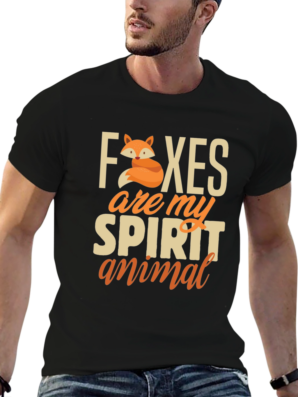Fox Spirit Animal T-Shirt - Cute Graphic Tee