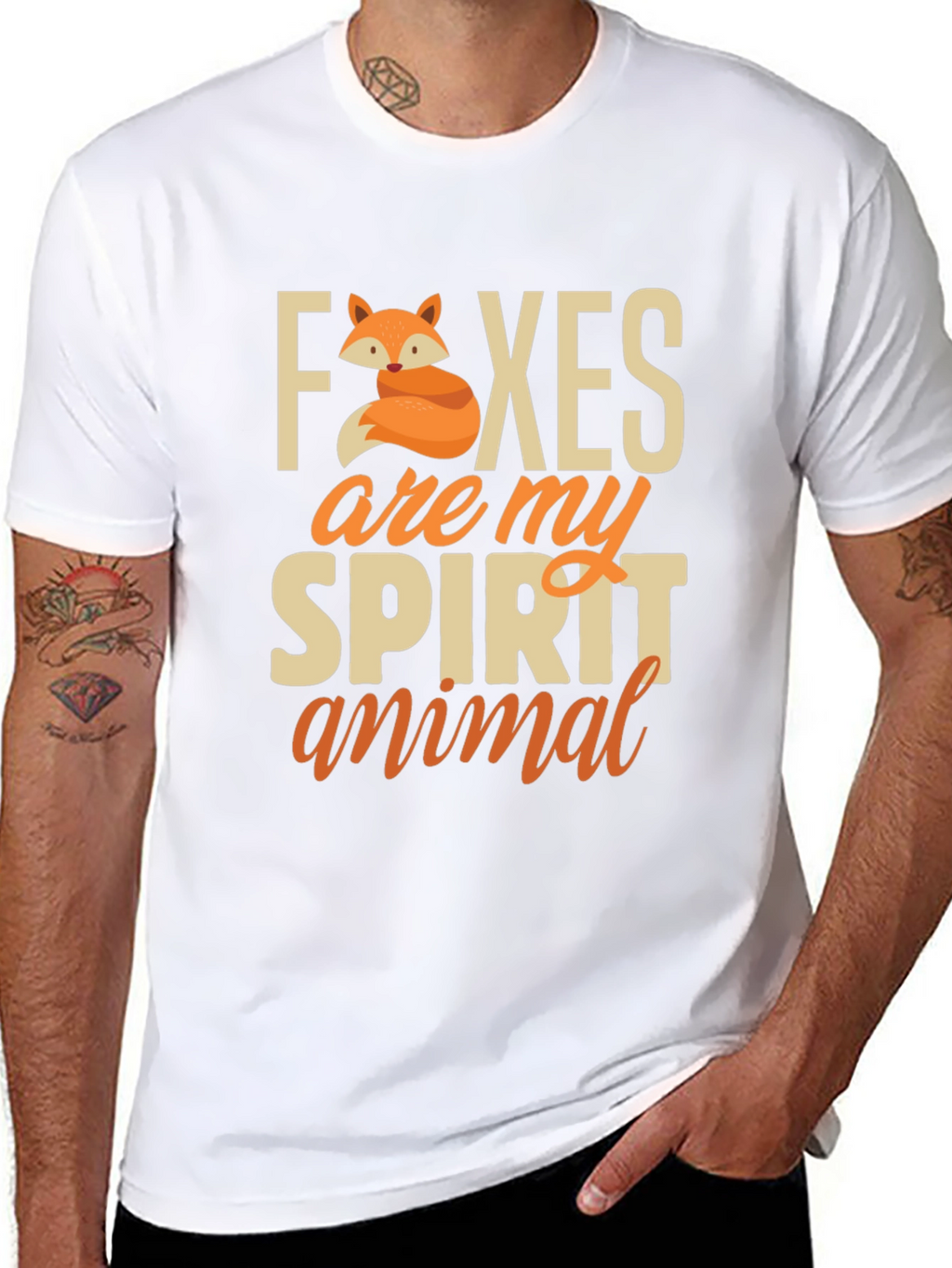 Fox Spirit Animal T-Shirt - Cute Graphic Tee