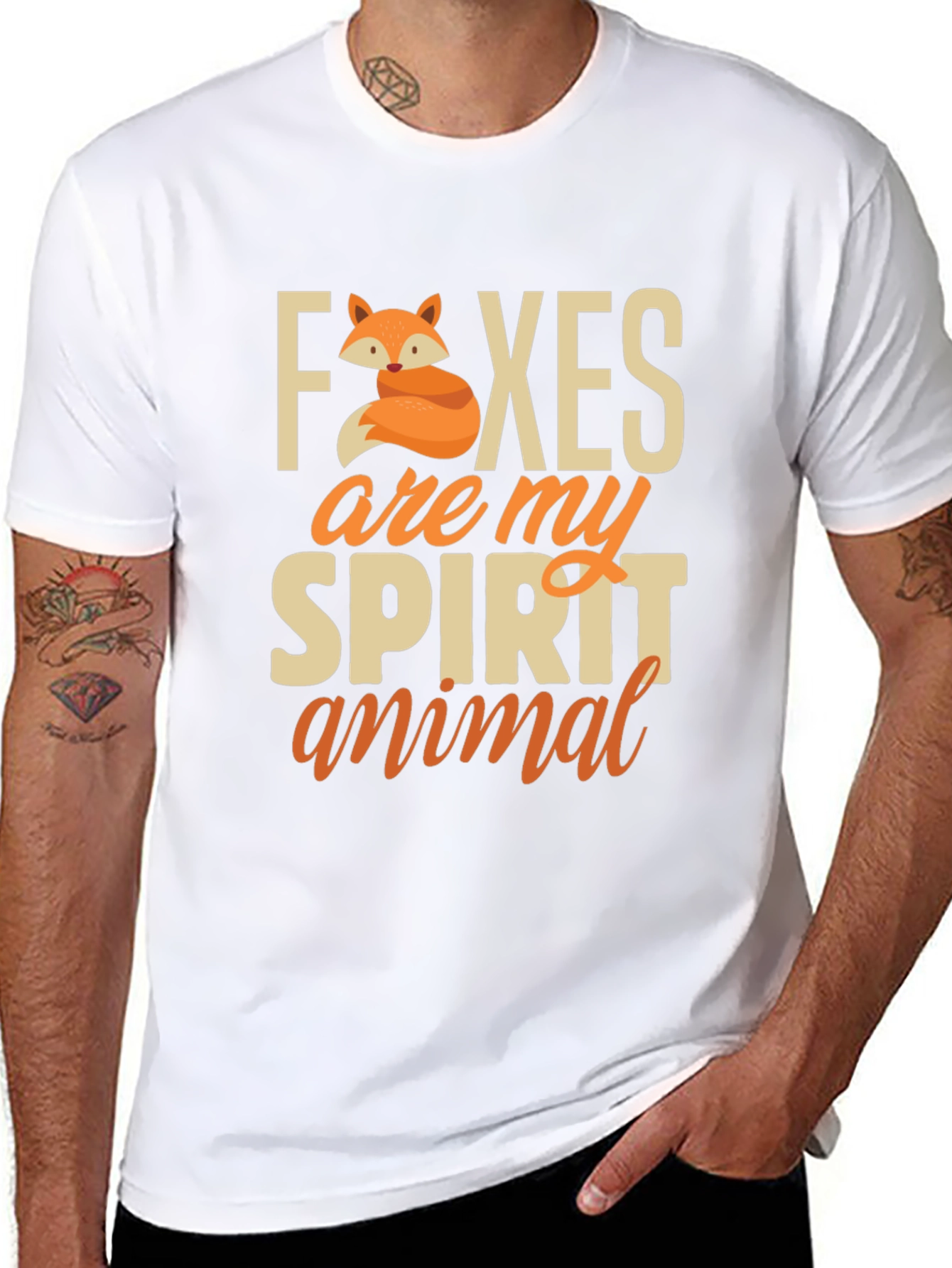Fox Spirit Animal T-Shirt - Cute Graphic Tee