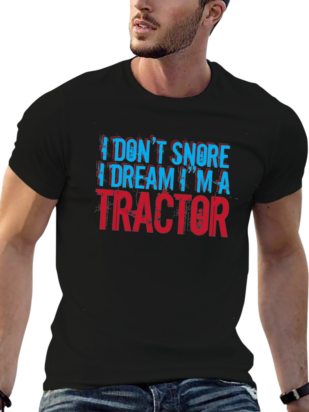 Tractor Dream Mens Tee - Black
