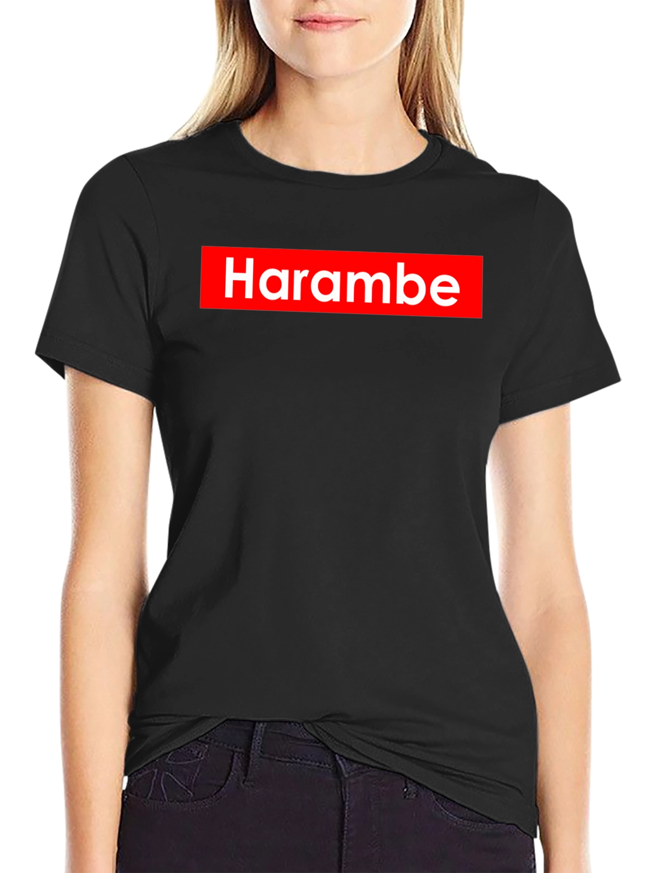 Harambe Graphic Print T-Shirt - Supreme Style