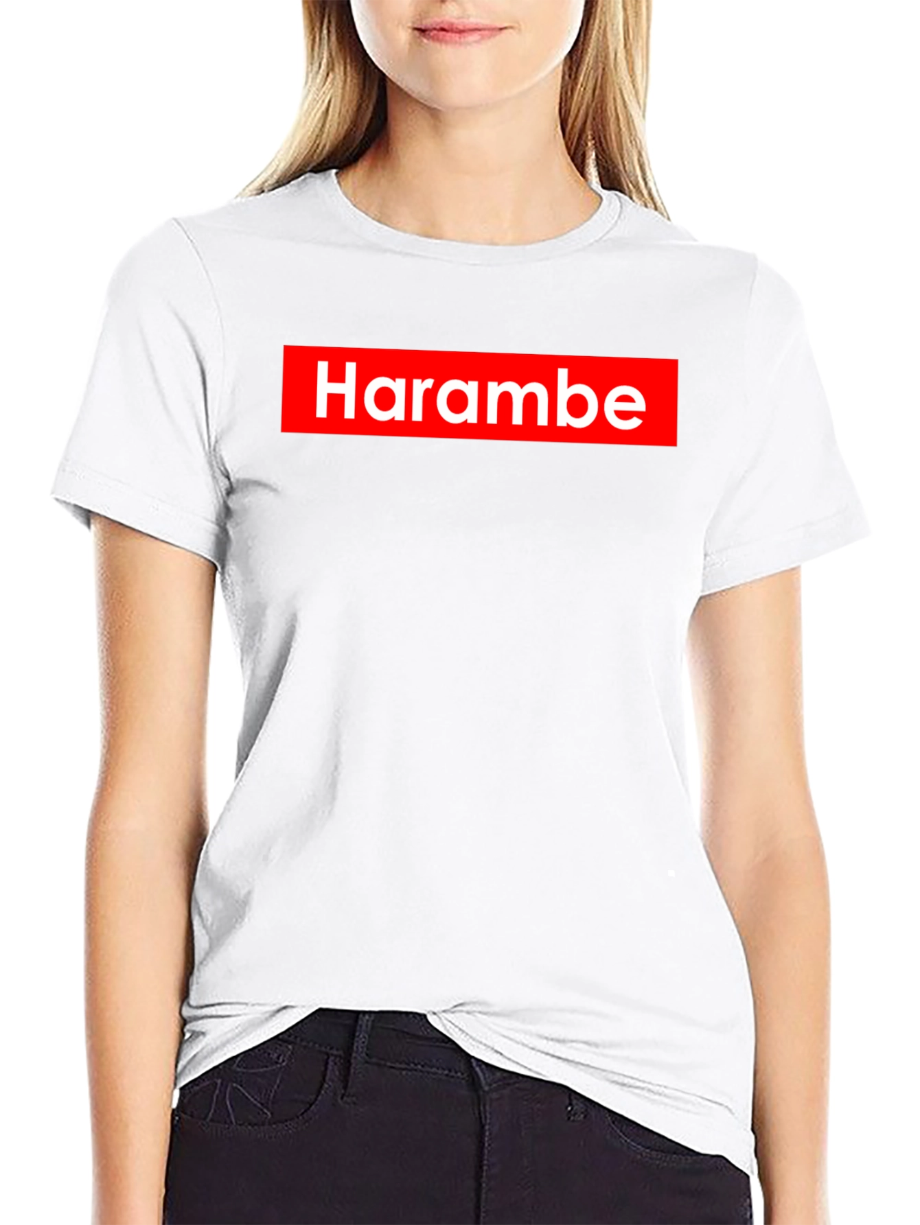 Harambe Graphic Print T-Shirt - Supreme Style