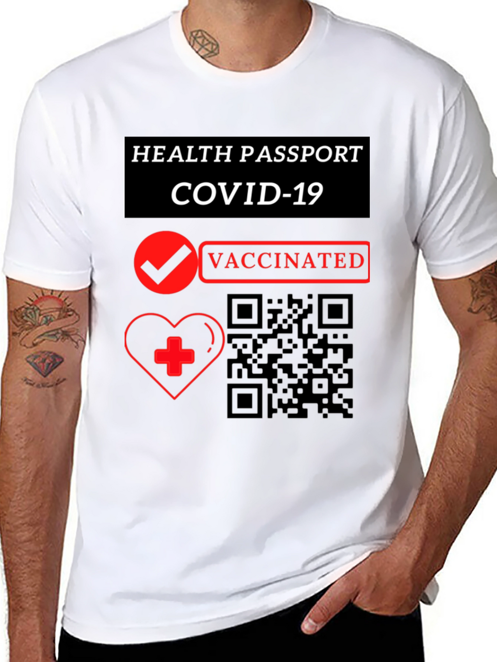 Vaccinated Health Passport COVID-19 T-Shirt