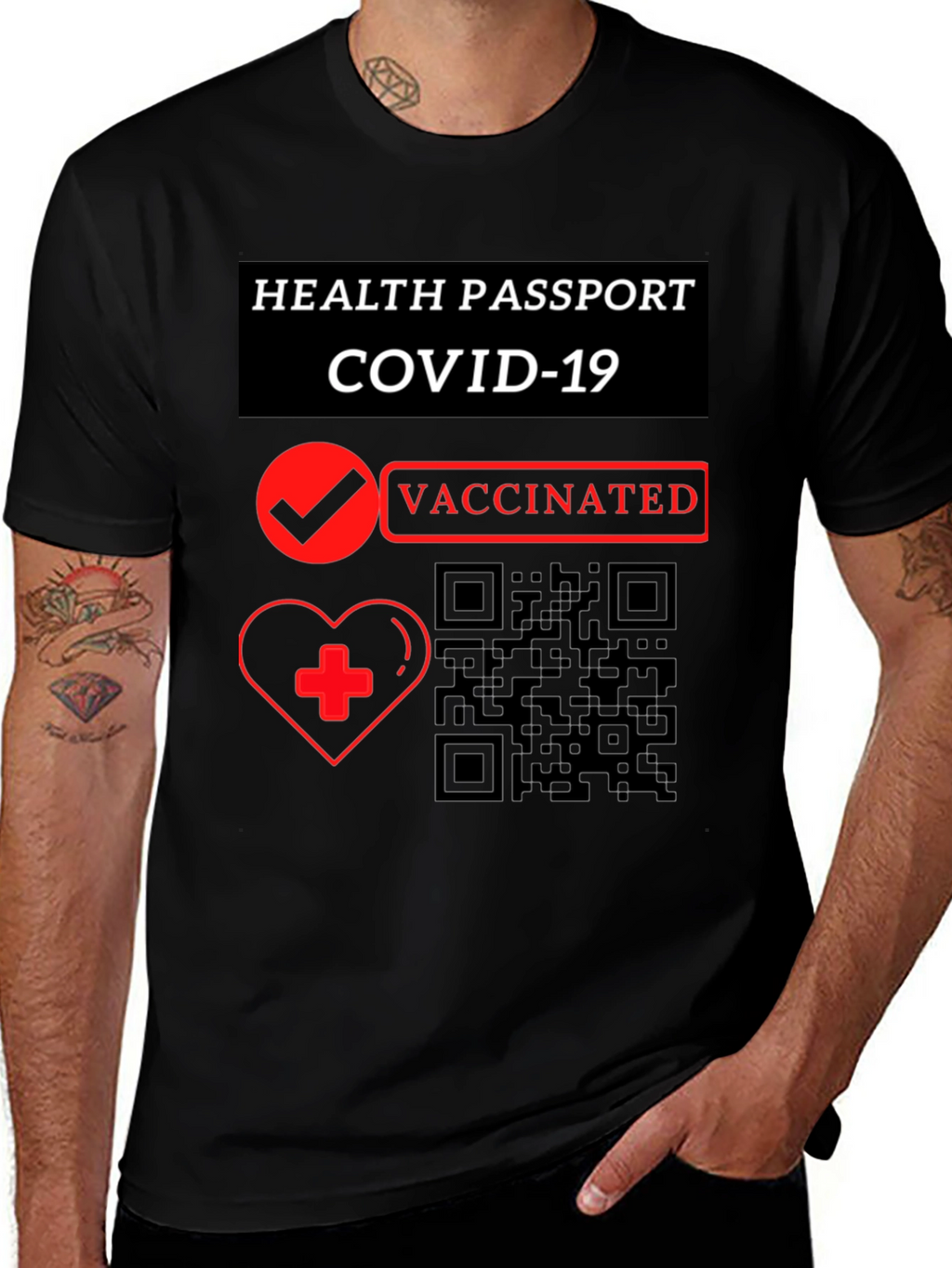 Vaccinated Health Passport COVID-19 T-Shirt