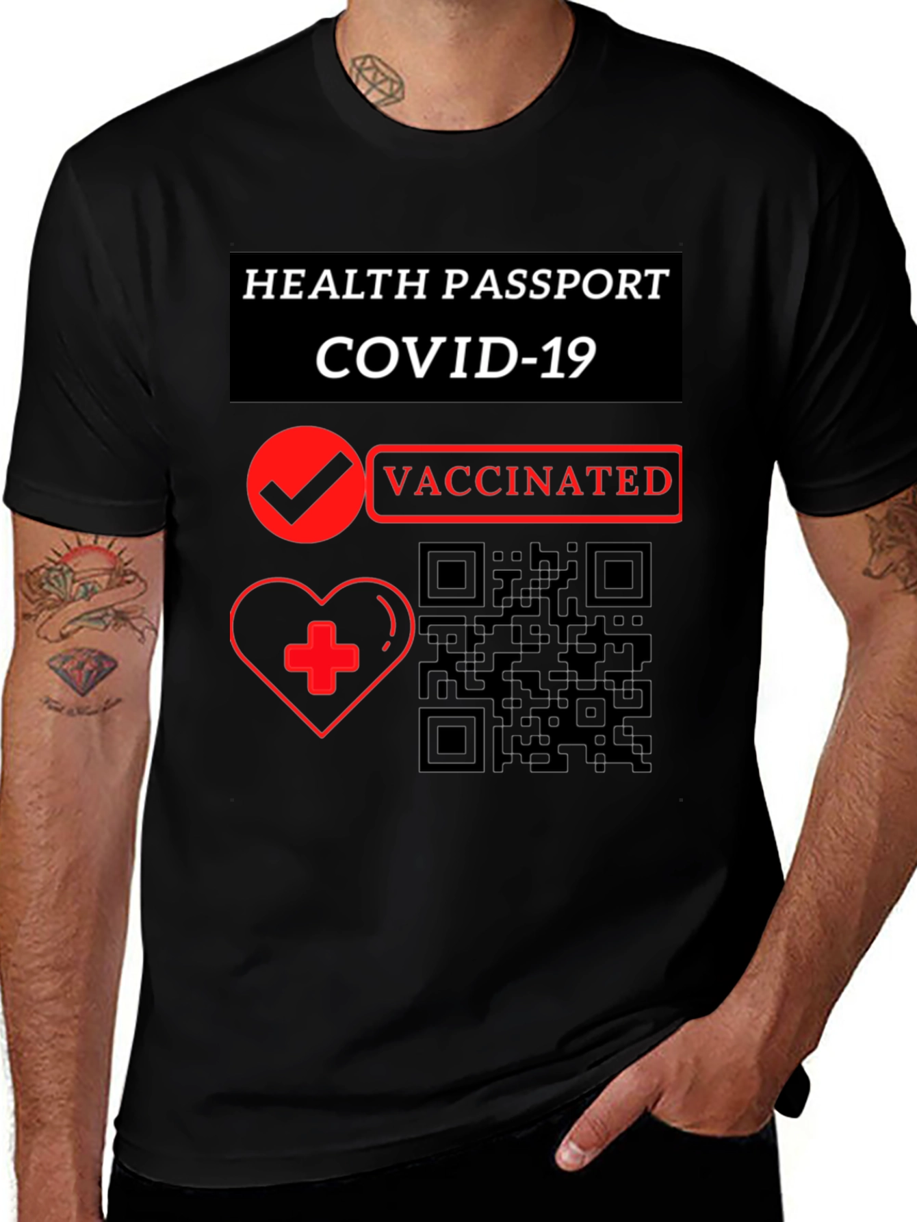 Vaccinated Health Passport COVID-19 T-Shirt