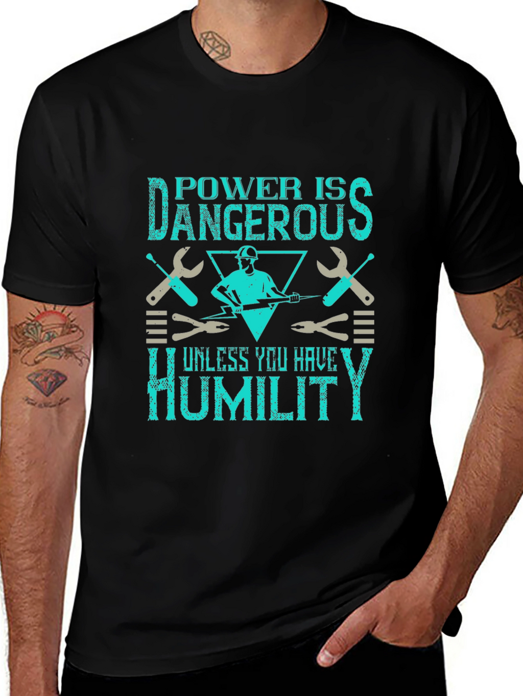 Power Is Dangerous Humor Graphic Tee