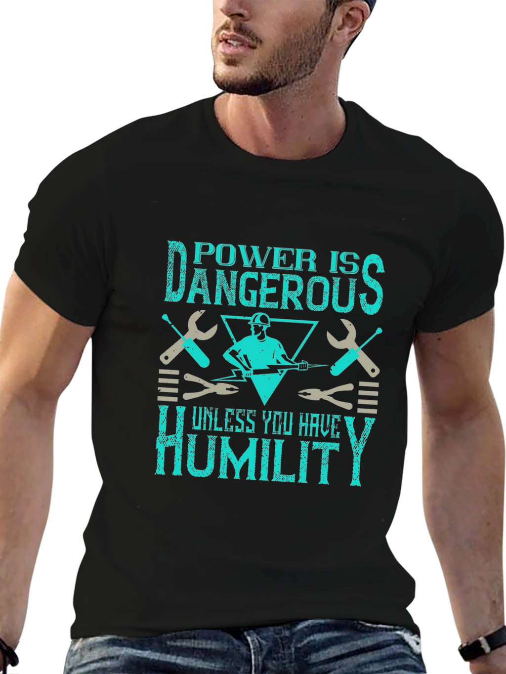 Power Is Dangerous Humor Graphic Tee