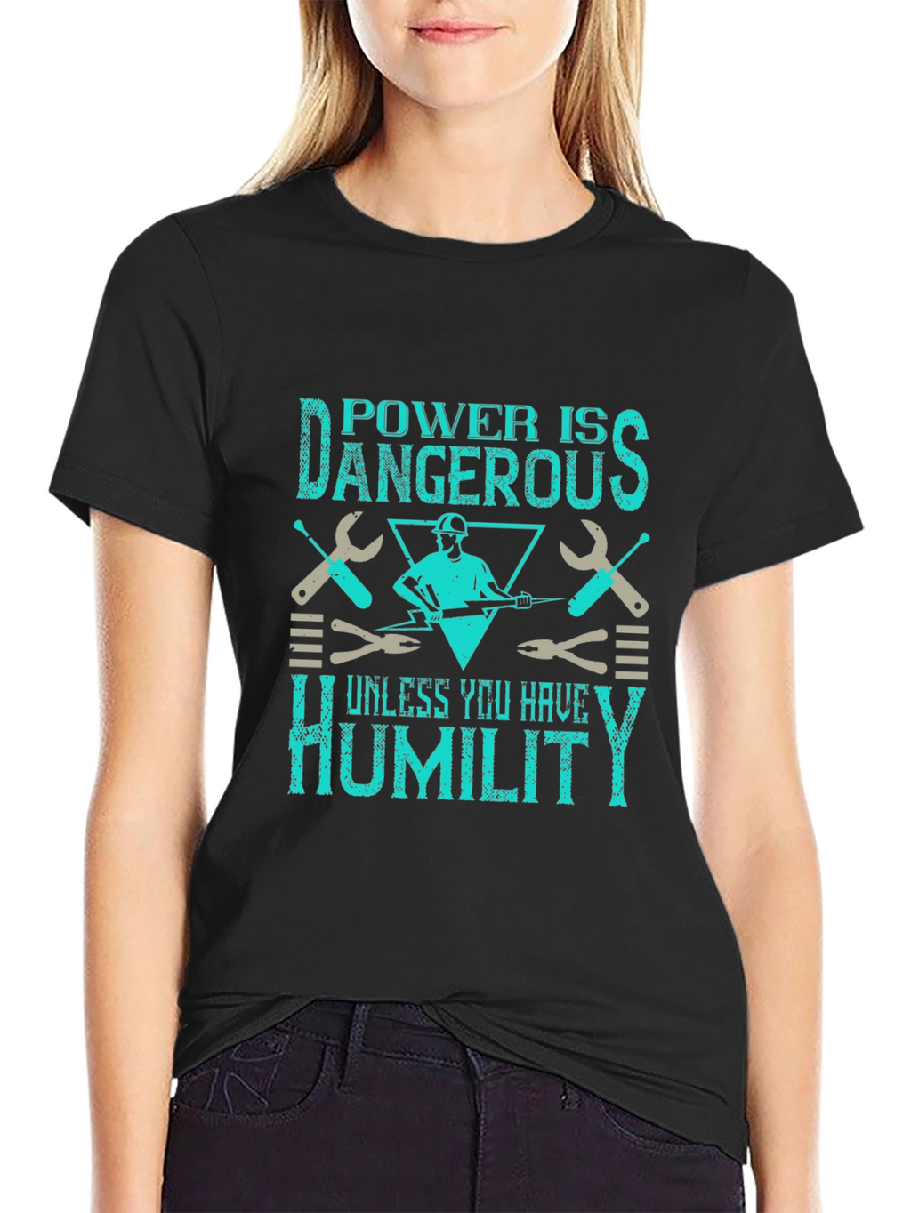 Power Is Dangerous Humor Graphic Tee