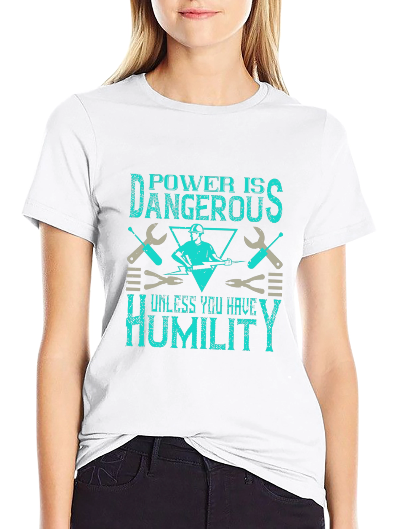 Power Is Dangerous Humor Graphic Tee