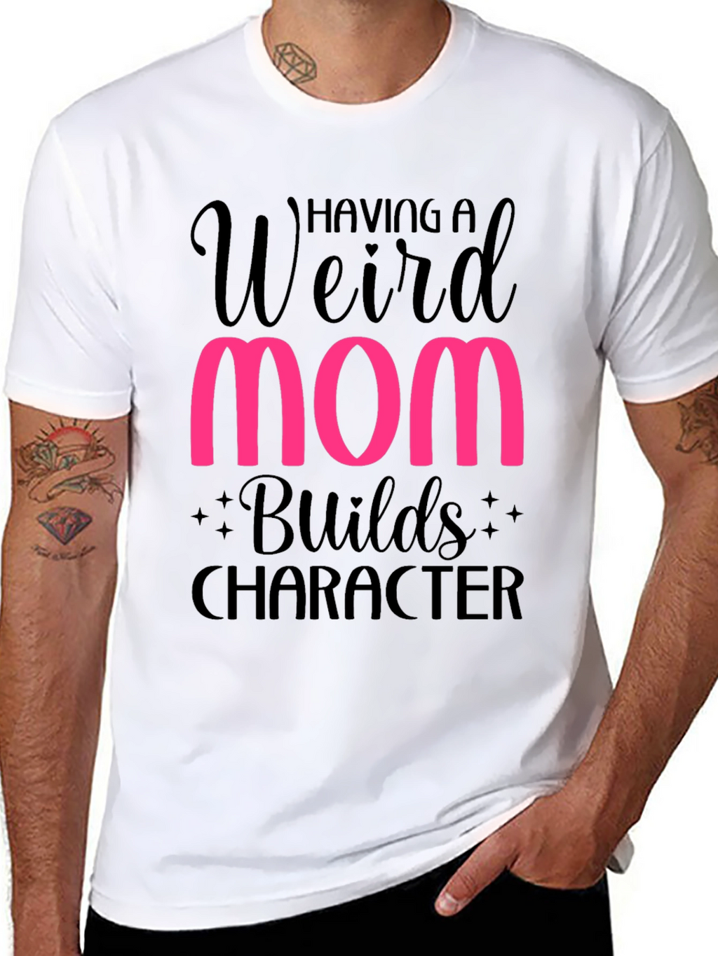 Weird Mom Builds Character T-Shirt
