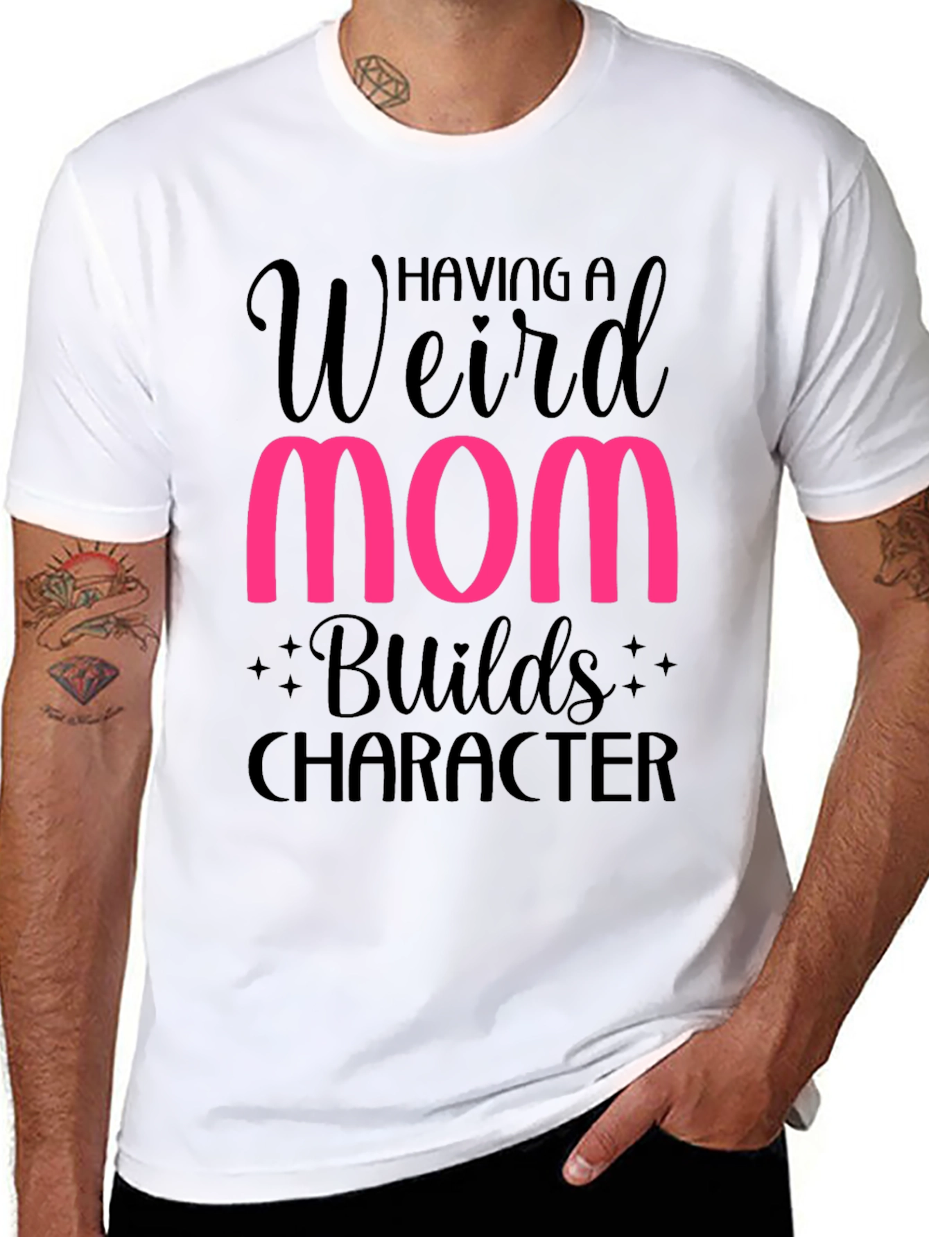 Weird Mom Builds Character T-Shirt