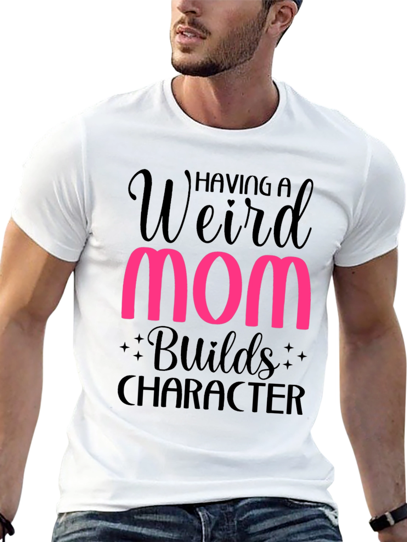 Weird Mom Builds Character T-Shirt