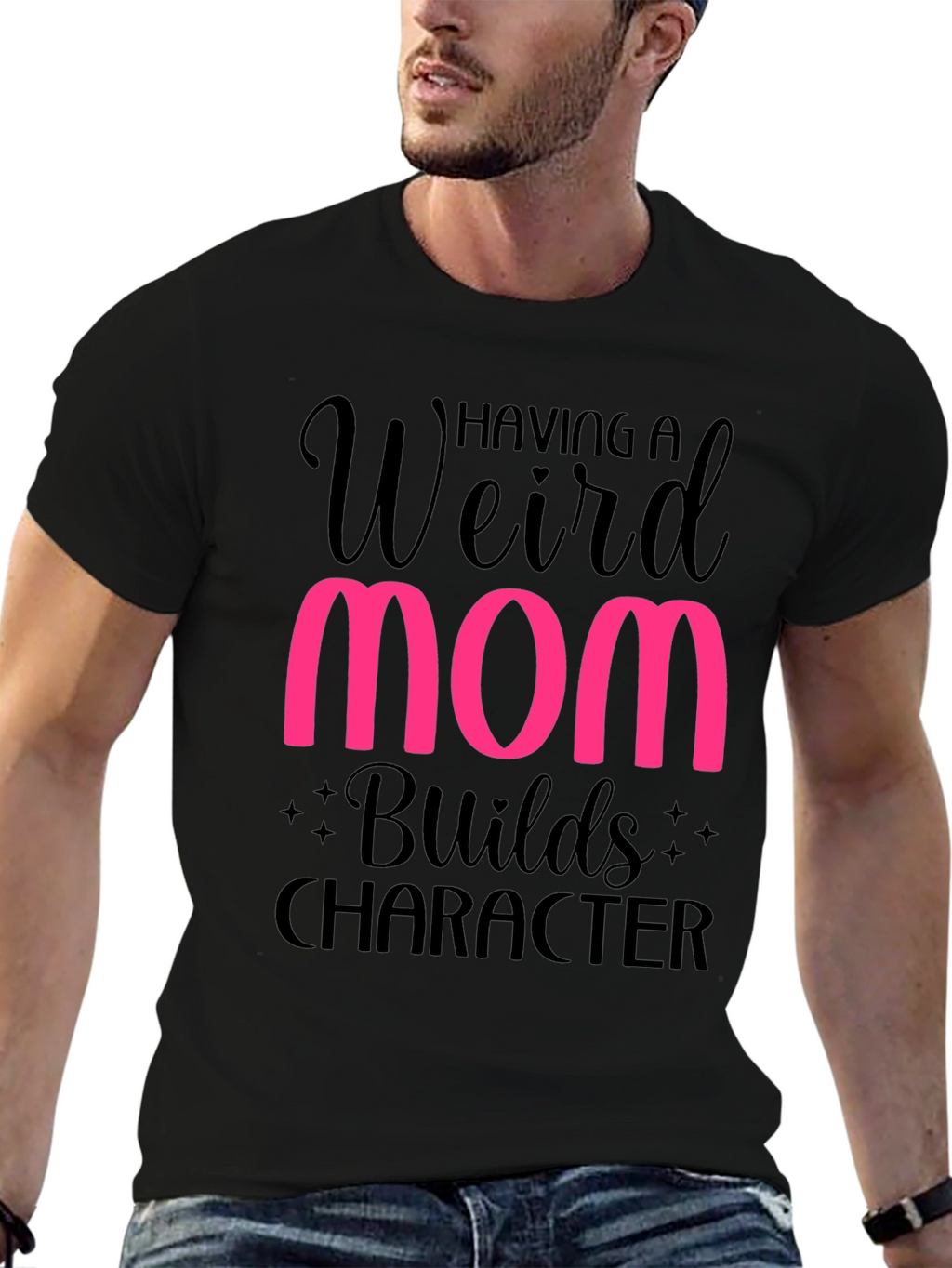 Weird Mom Builds Character T-Shirt