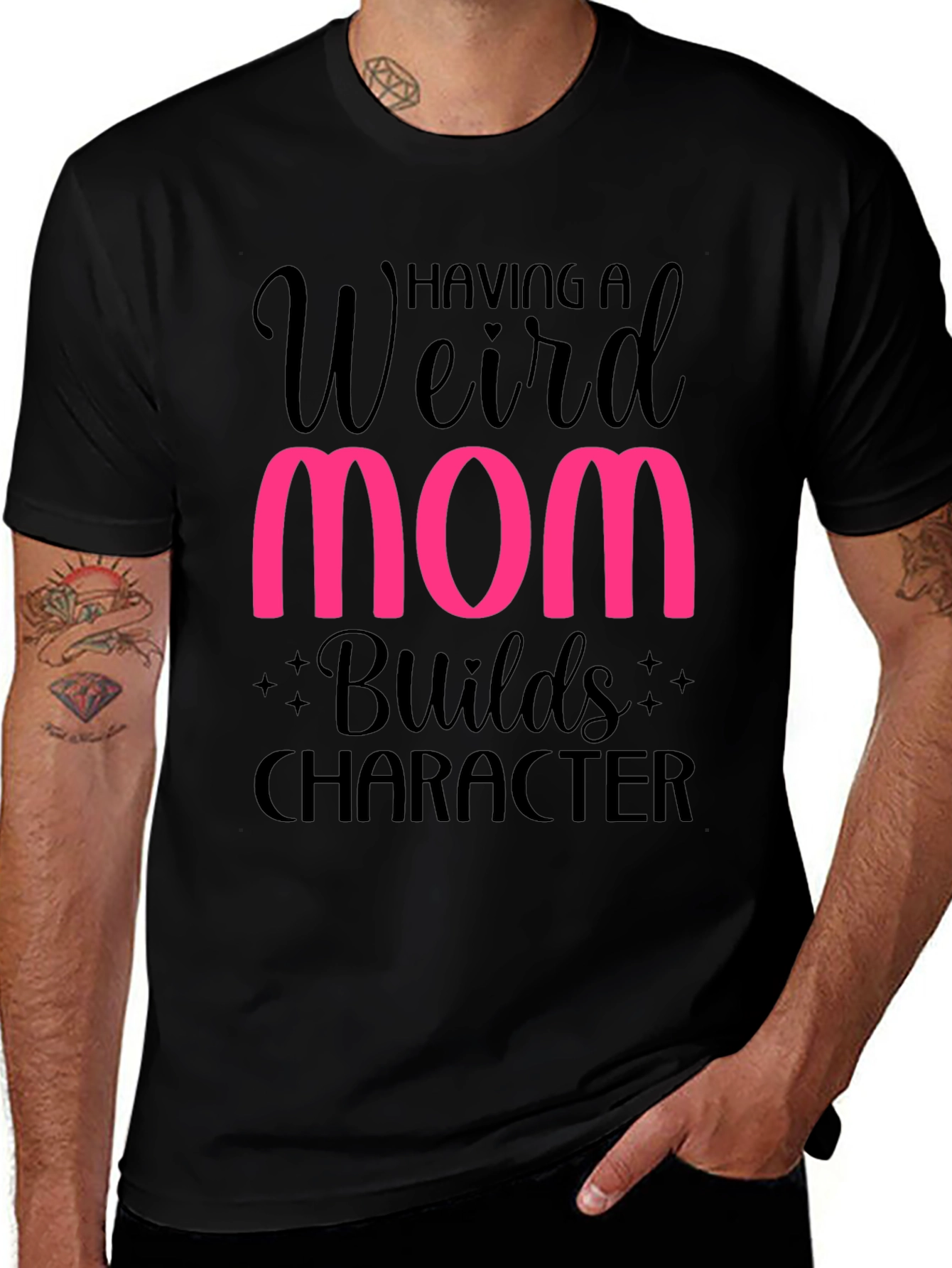 Weird Mom Builds Character T-Shirt