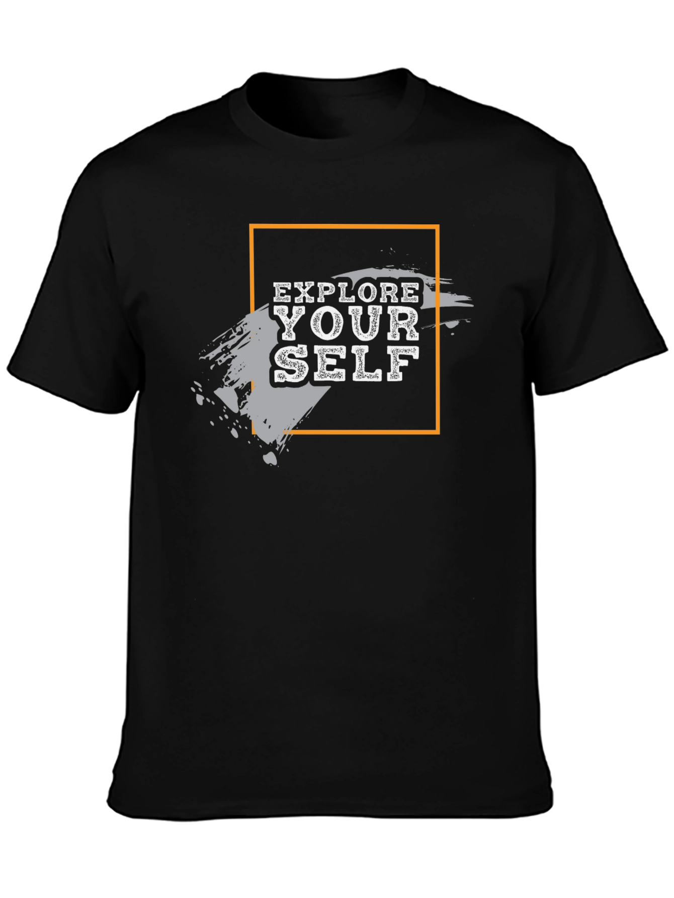 Explore Yourself Graphic Black T-Shirt