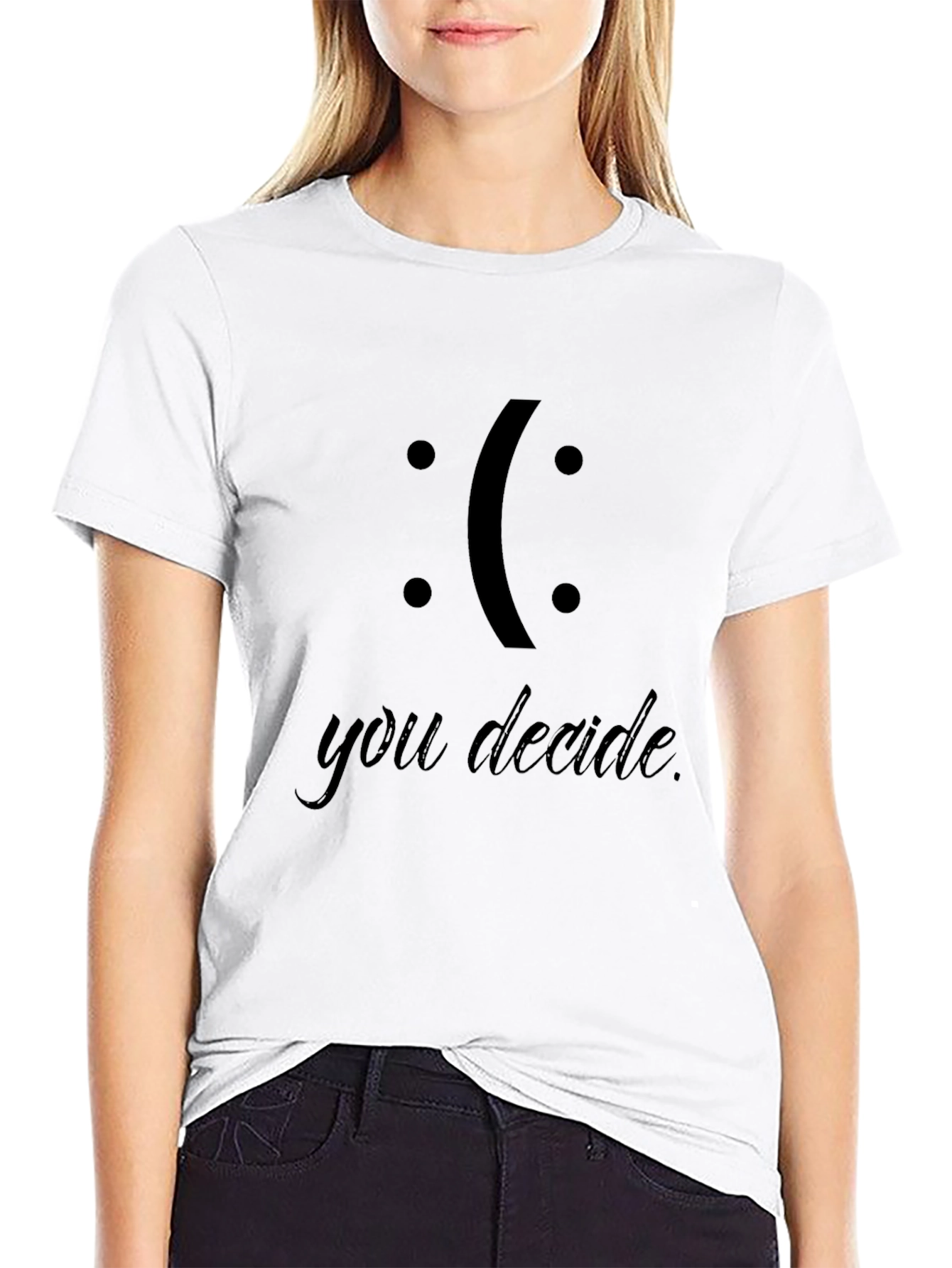 You Decide Black Graphic T-Shirt