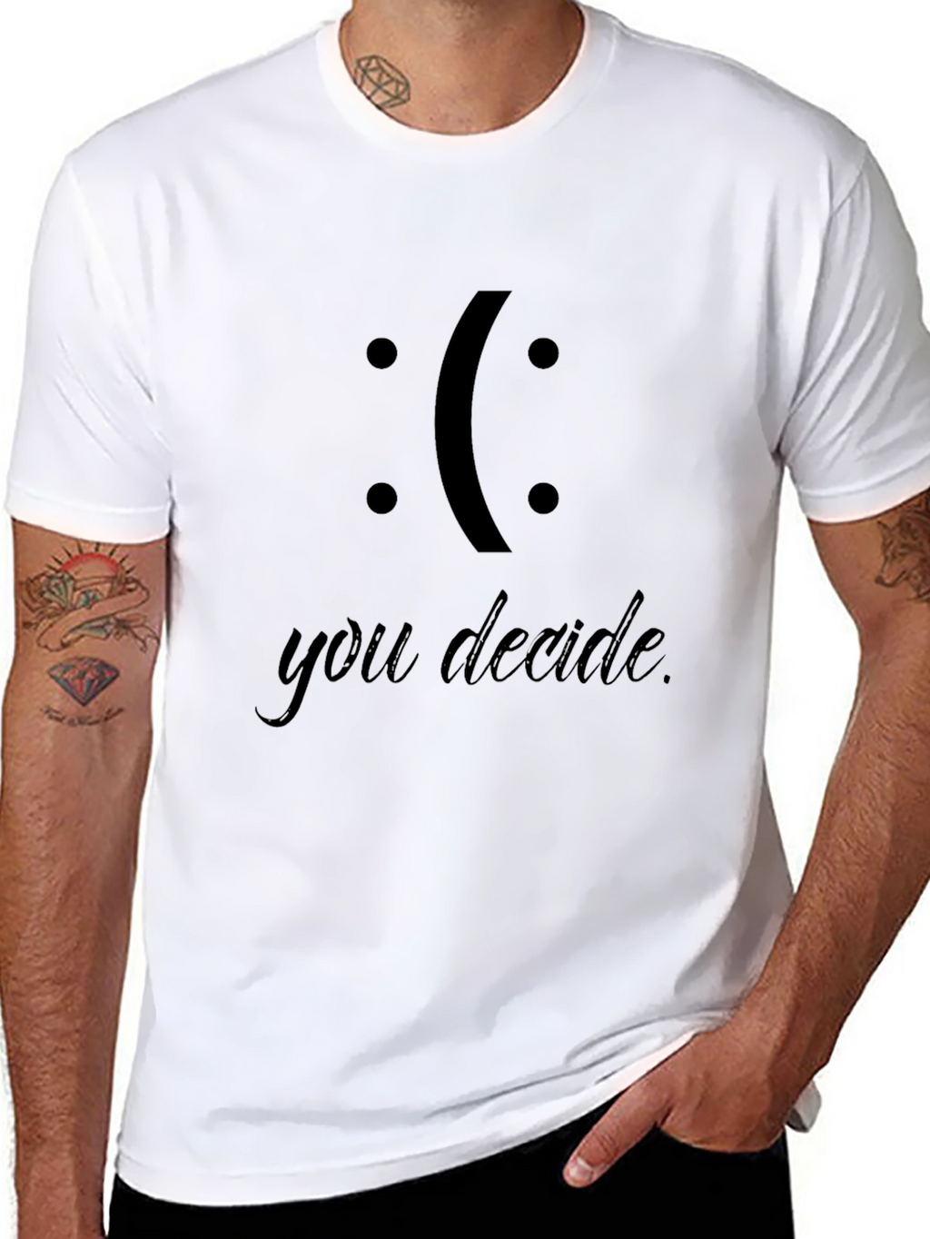 You Decide Black Graphic T-Shirt