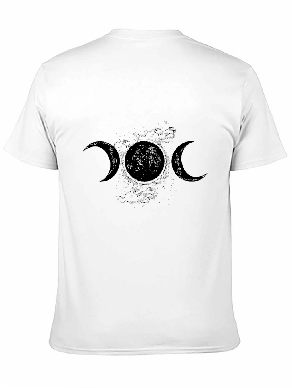 Triple Moon Goddess T-Shirt - Celestial Black Tee