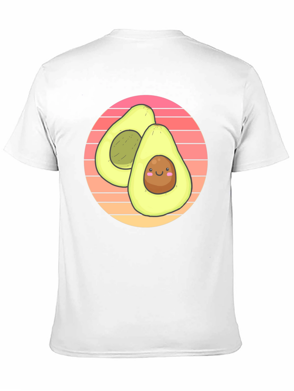 Cute Avocado Graphic T-Shirt - Black Cotton Tee
