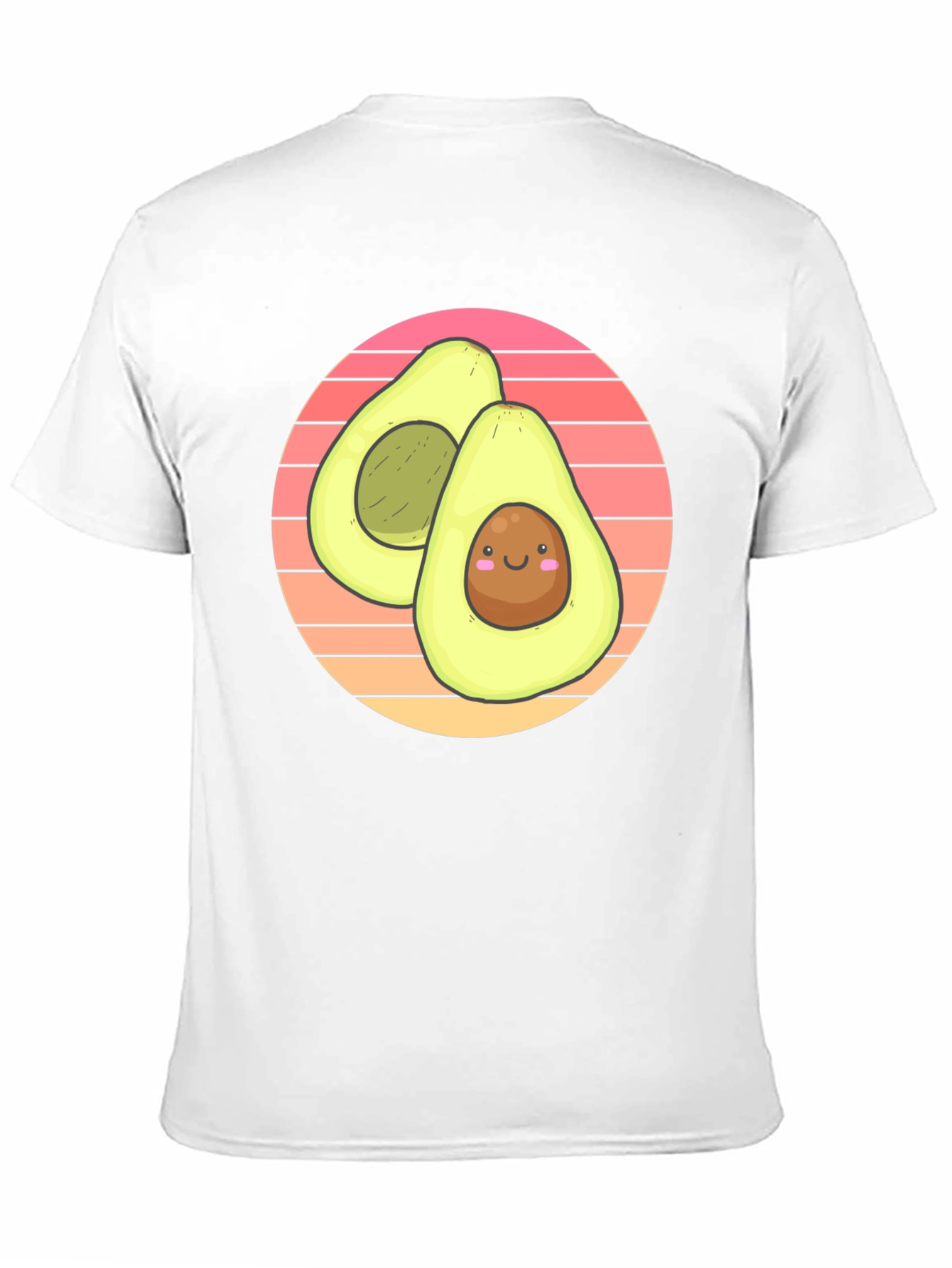 Cute Avocado Graphic T-Shirt - Black Cotton Tee