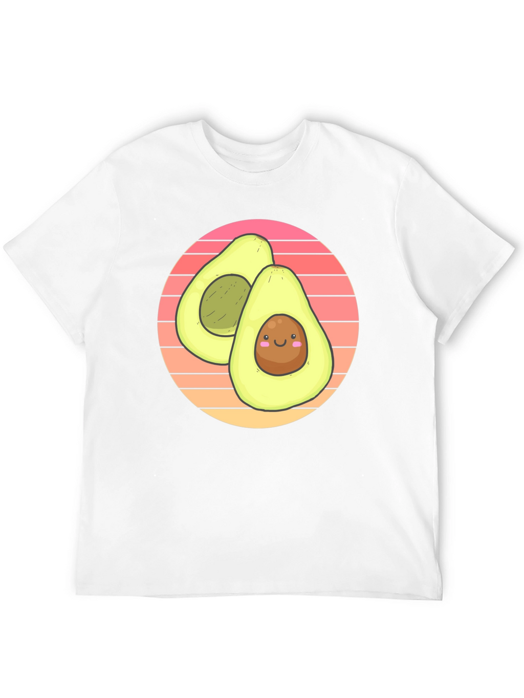 Cute Avocado Graphic T-Shirt - Black Cotton Tee