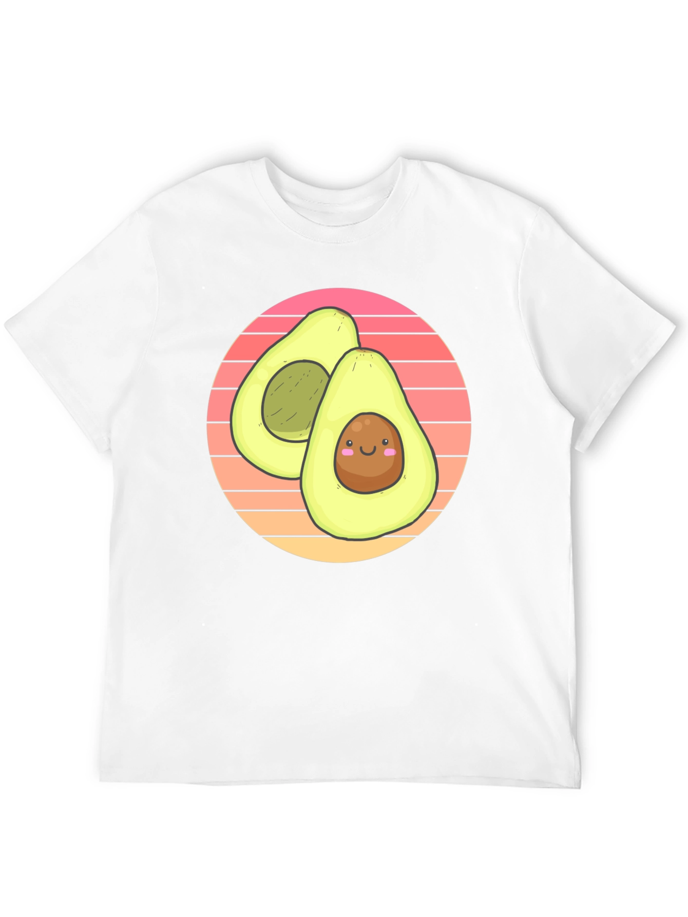 Cute Avocado Graphic T-Shirt - Black Cotton Tee
