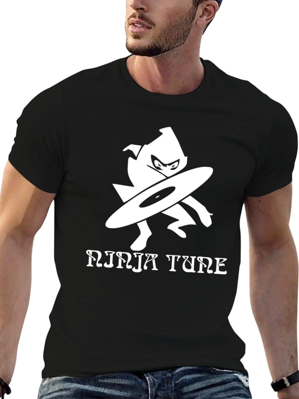 Ninja Tune Black Graphic T-Shirt