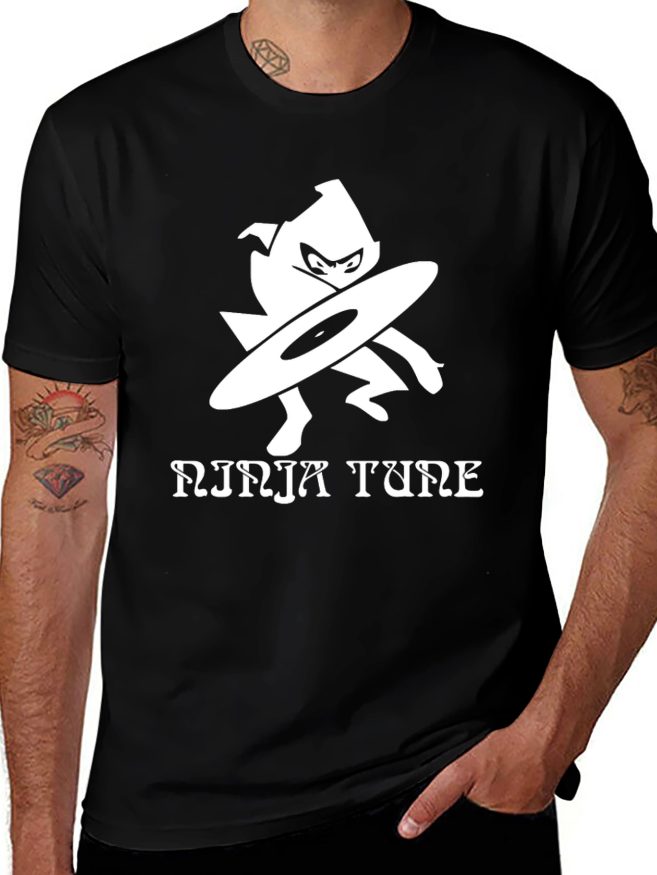 Ninja Tune Black Graphic T-Shirt