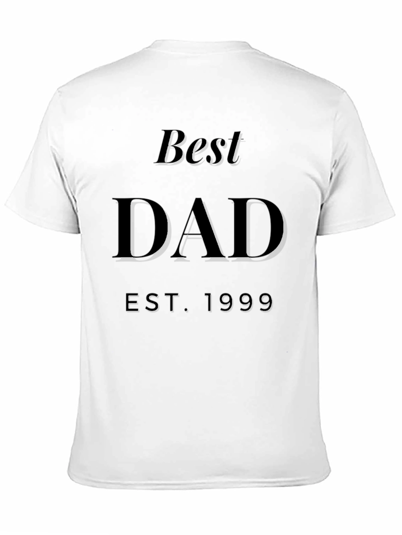 Best Dad EST 1999 Black T-Shirt