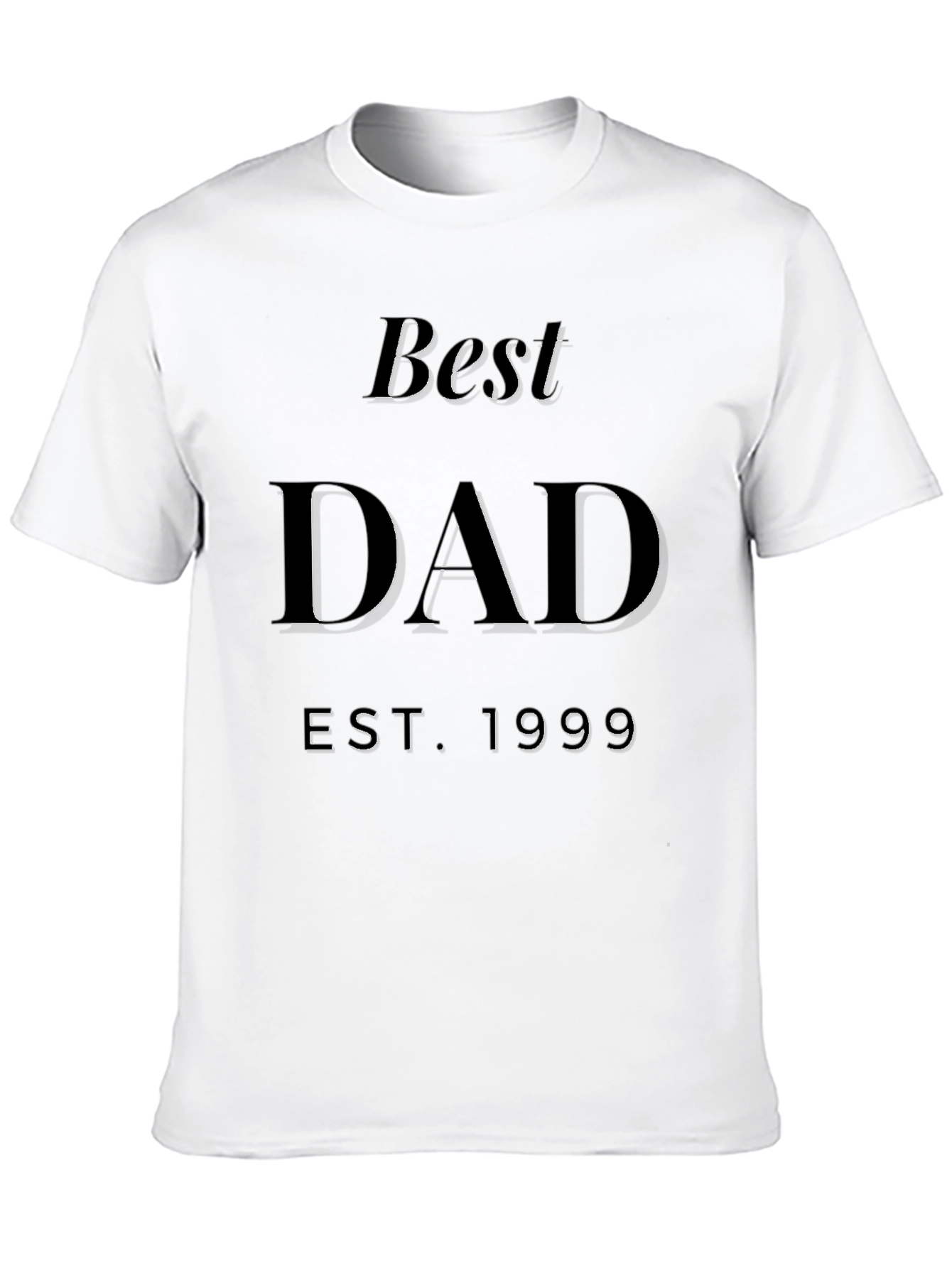 Best Dad EST 1999 Black T-Shirt