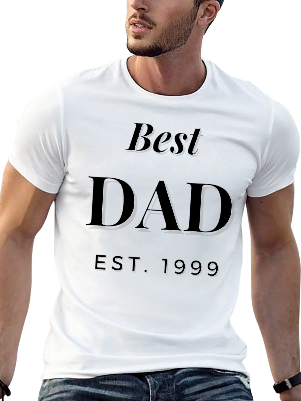 Best Dad EST 1999 Black T-Shirt
