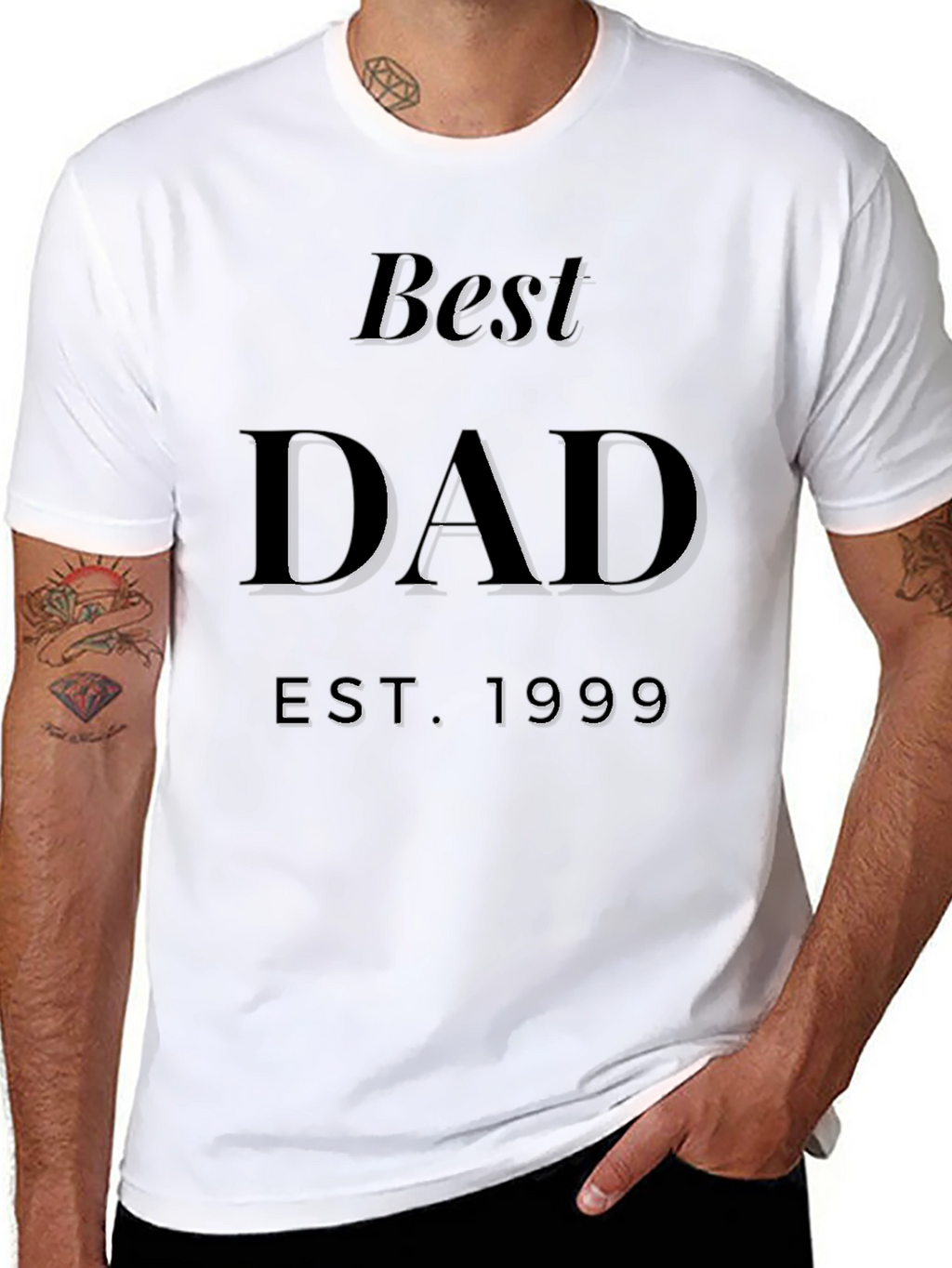 Best Dad EST 1999 Black T-Shirt