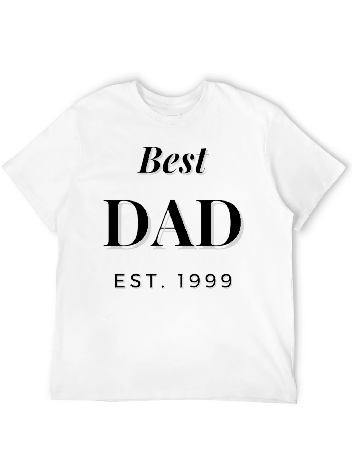 Best Dad EST 1999 Black T-Shirt
