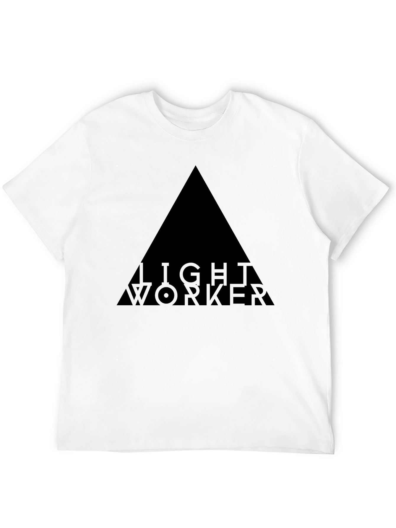 Mens Black Lightworker Graphic T-Shirt