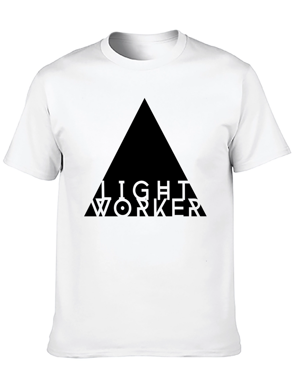 Mens Black Lightworker Graphic T-Shirt