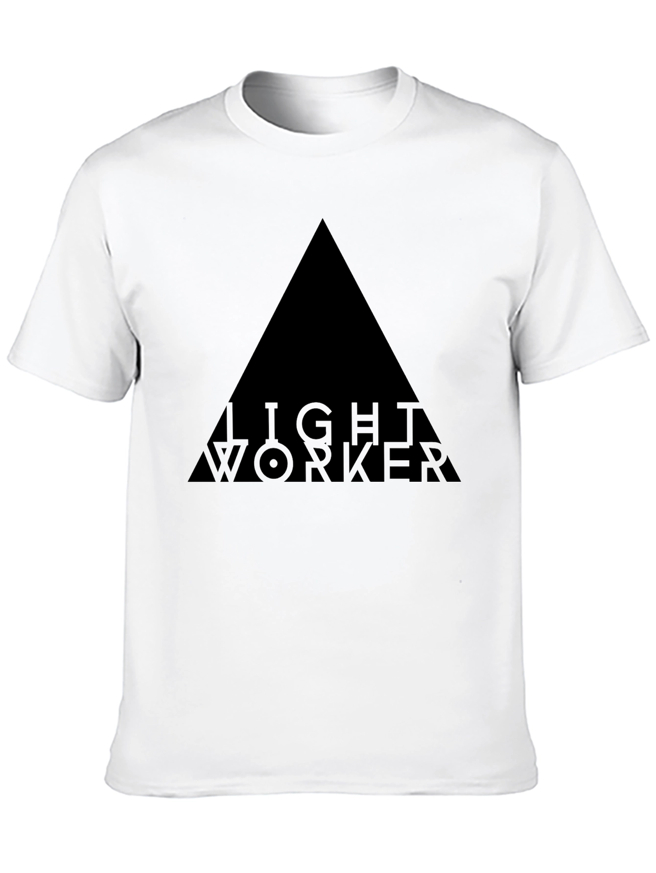 Mens Black Lightworker Graphic T-Shirt