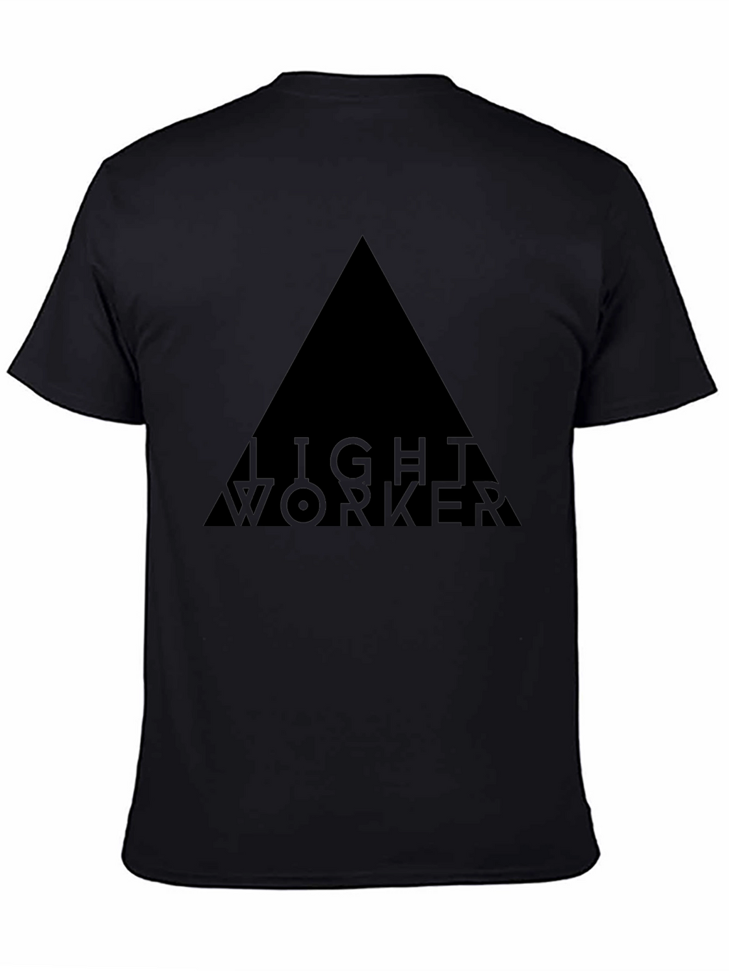 Mens Black Lightworker Graphic T-Shirt
