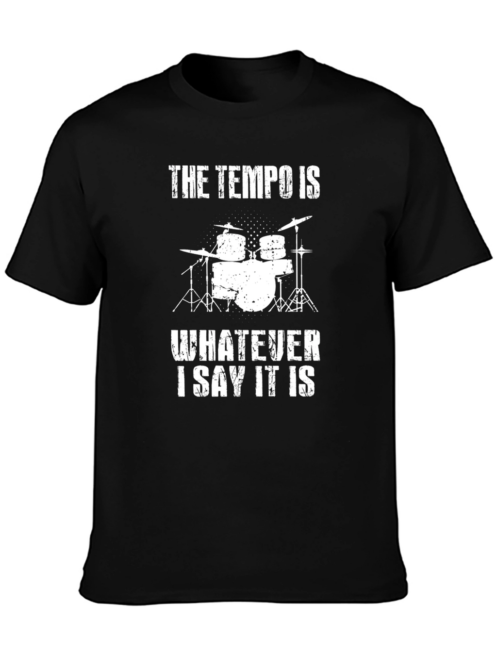 Tempo Drummer T-Shirt - Funny Musician Tee