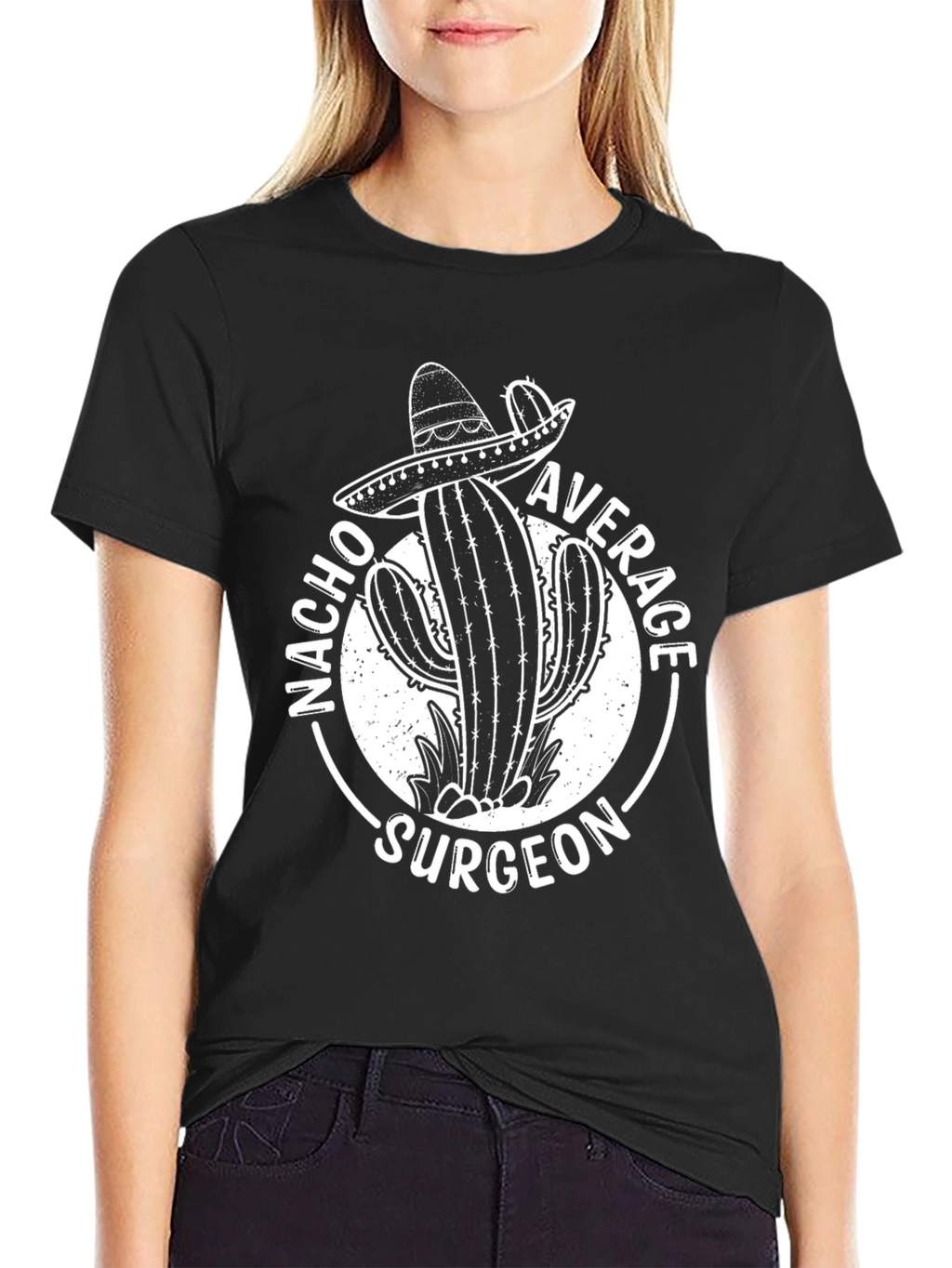 Nacho Average Surgeon Cactus Graphic Tee