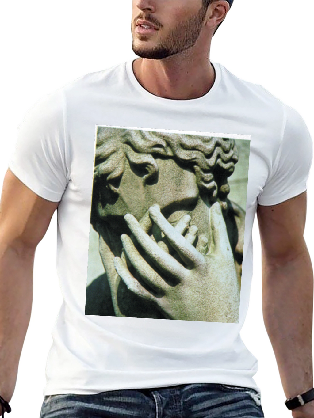 Sculpture Graphic Tee - Artistic Menswear