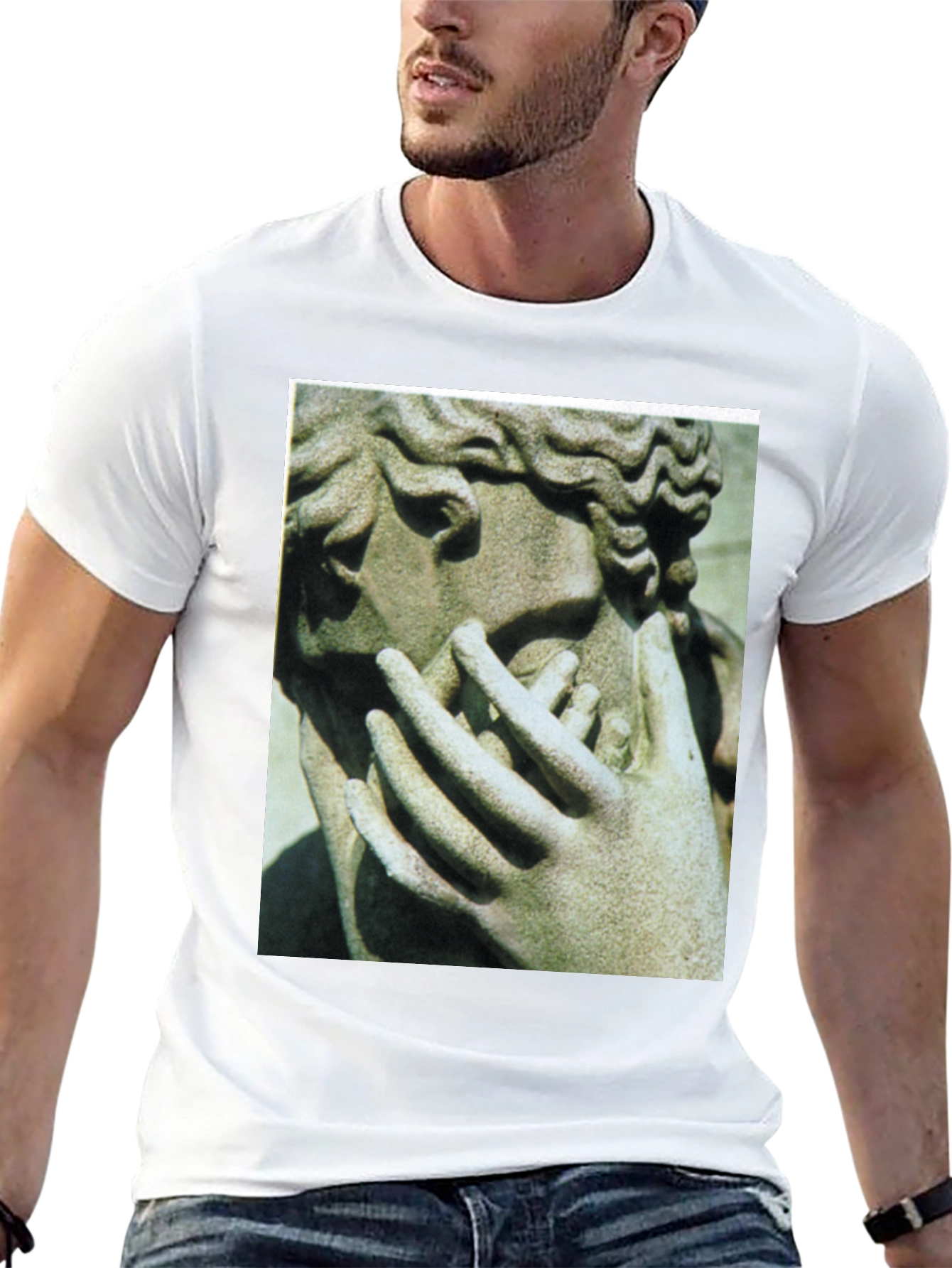 Sculpture Graphic Tee - Artistic Menswear