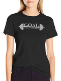 Goal Go On and Lift Black T-Shirt