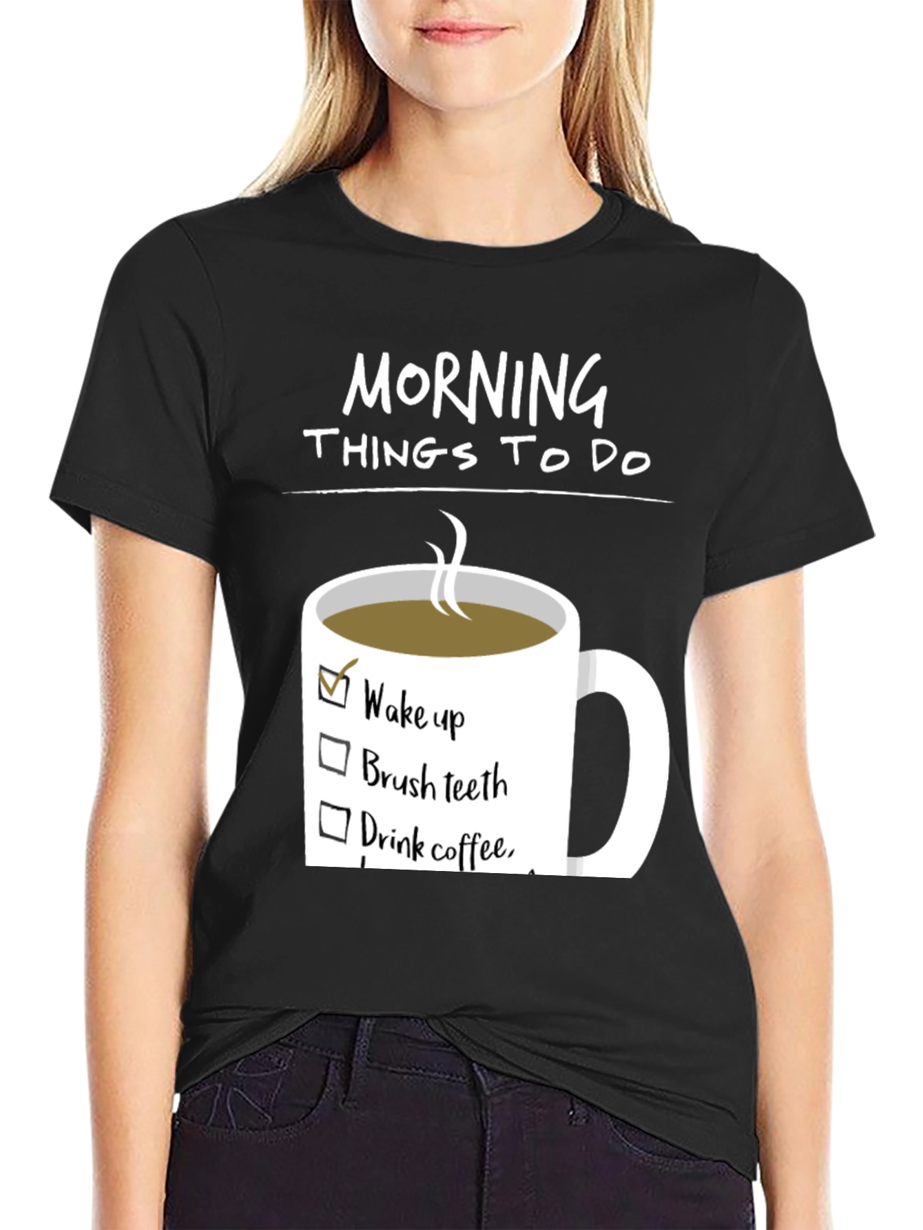 Morning To-Do List Coffee T-Shirt