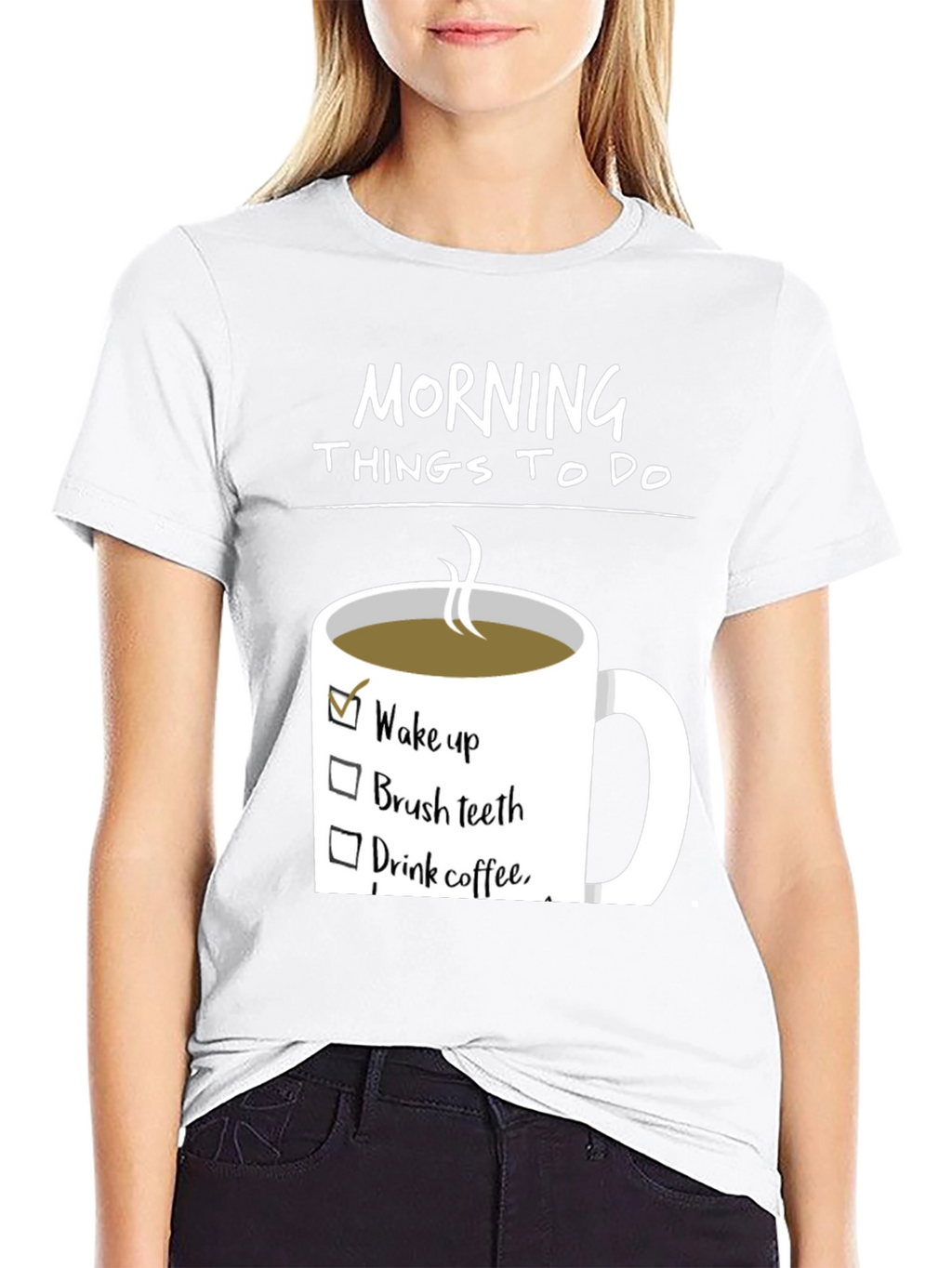 Morning To-Do List Coffee T-Shirt