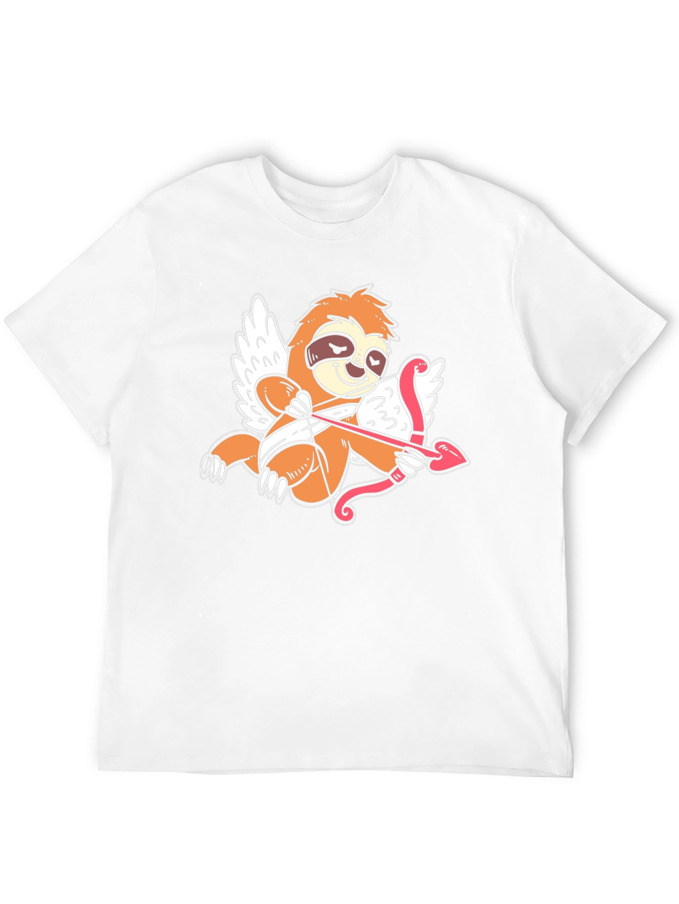 Cupid Sloth Graphic Tee - Black
