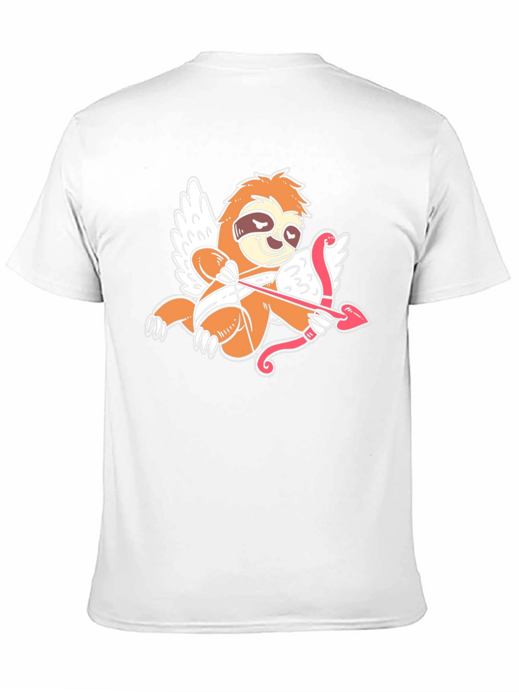 Cupid Sloth Graphic Tee - Black